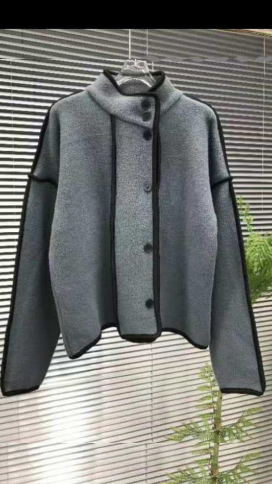 Contras Border Drop Shoulder Coat FC1594