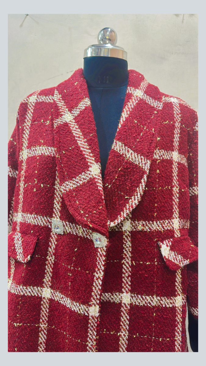 Crystal Button Blazer FC1715