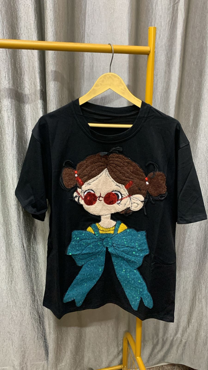 Curly Hair Baby Printed T-Shirt FC2415