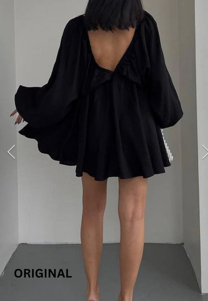 Deep V Neck Dress