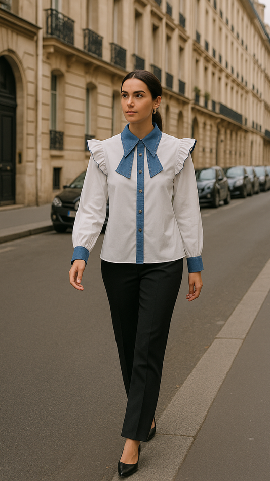 Denim Collar Shirt FC1956