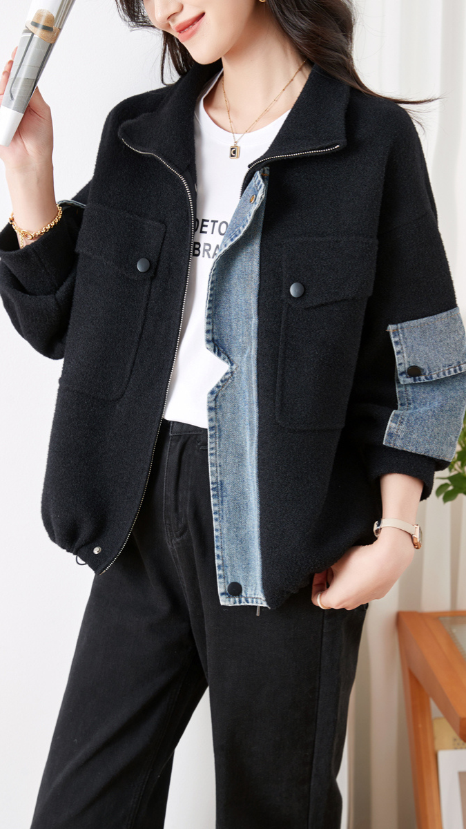 Denim Patchwork Coat FC1603