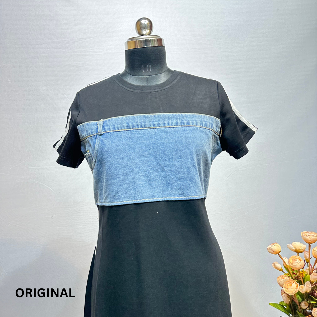 Denim Patchwork Dress