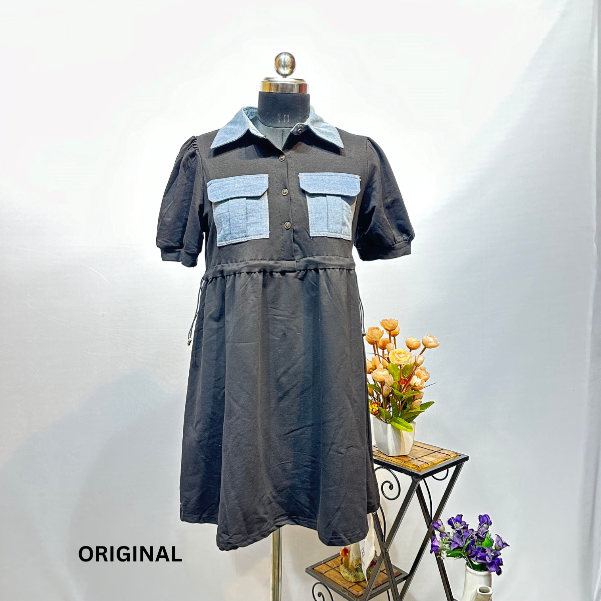 Denim Pocket Dress