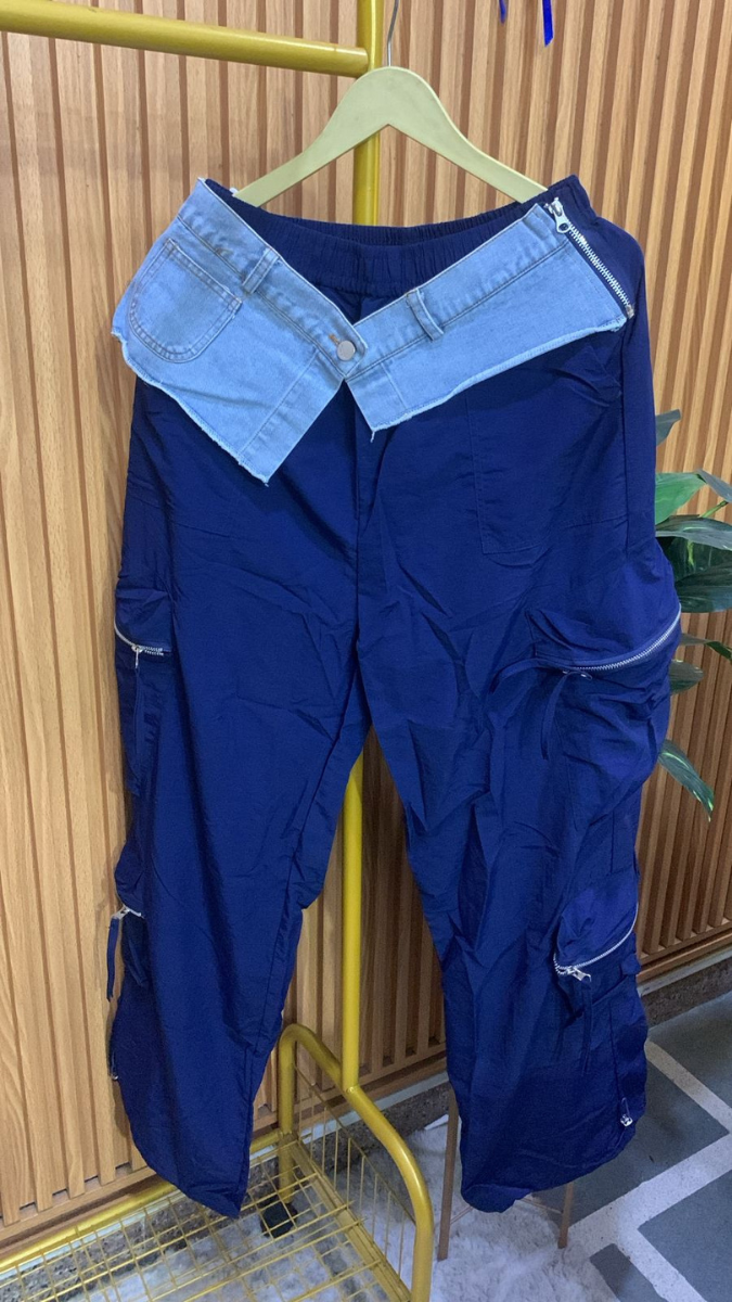 Denim Pocket Loose Bottom FC1946