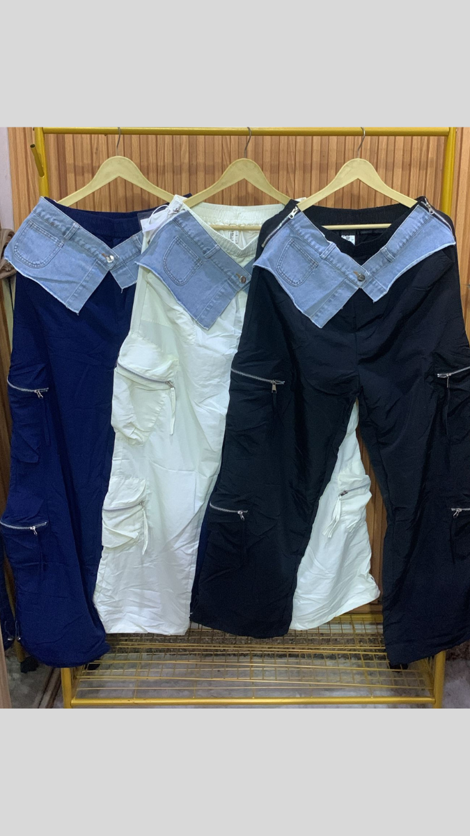 Denim Pocket Loose Bottom FC1946