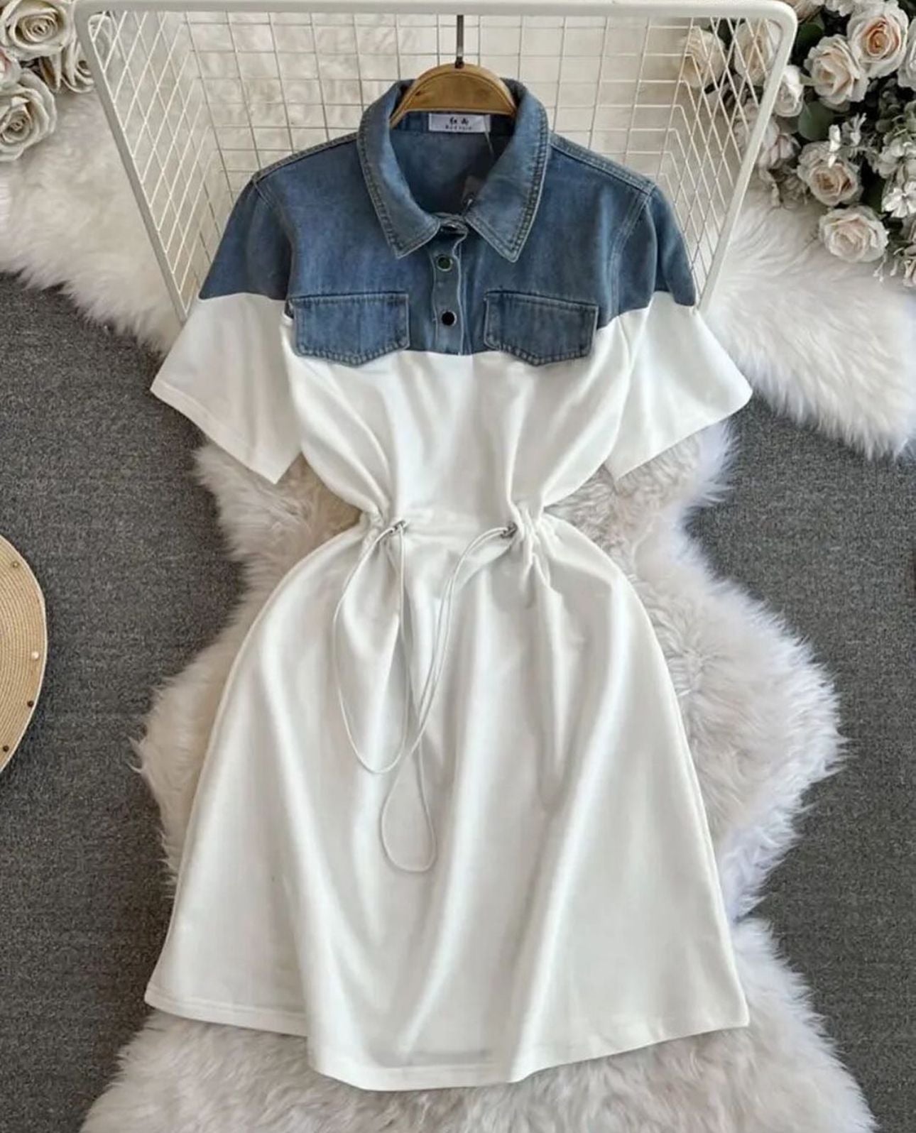 FC Denim Round Neck Dress