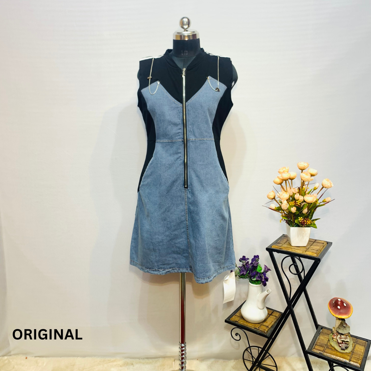 Denim Sleeveless Dress