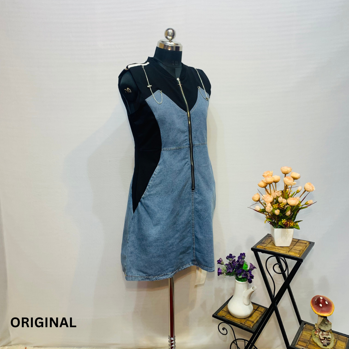 Denim Sleeveless Dress