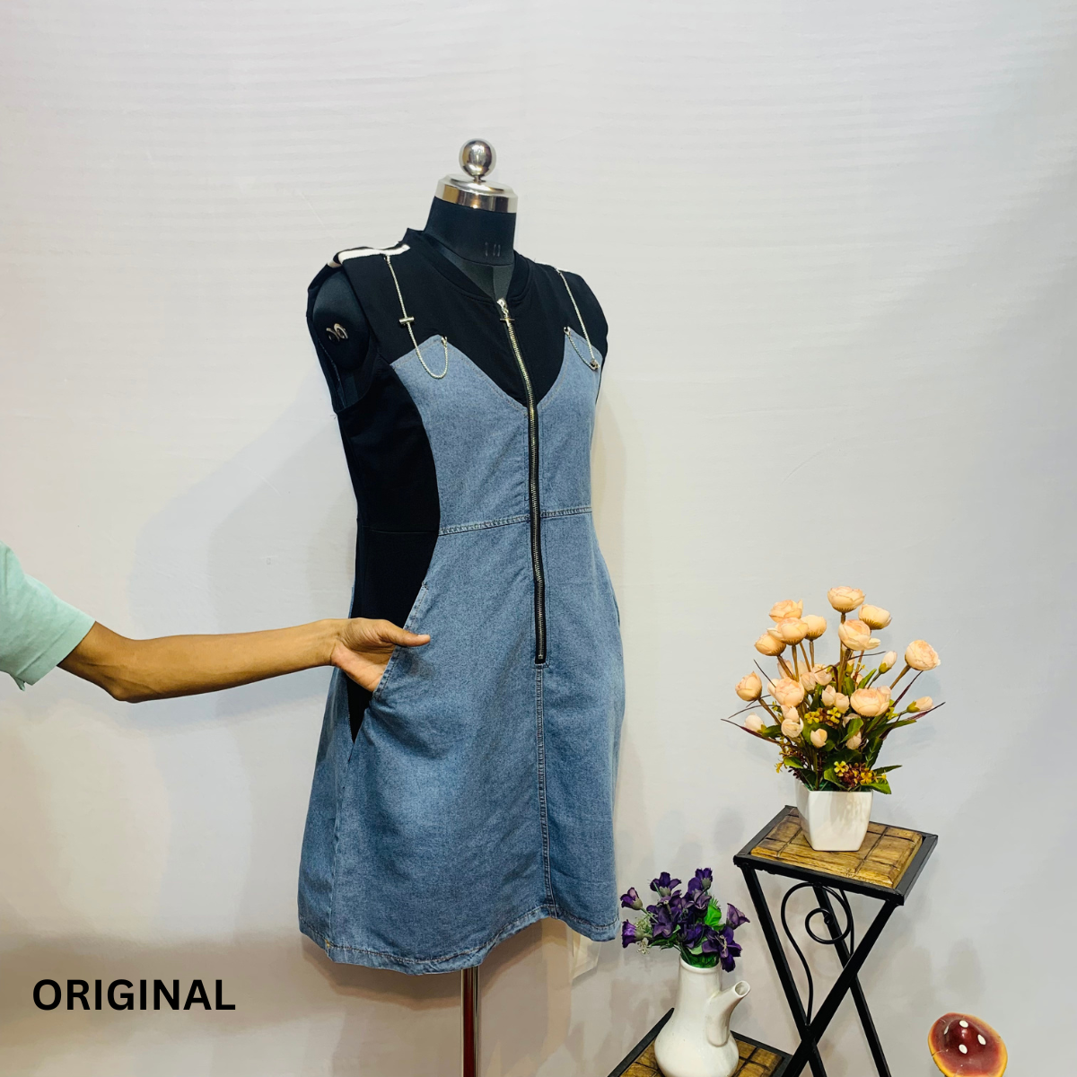 Denim Sleeveless Dress