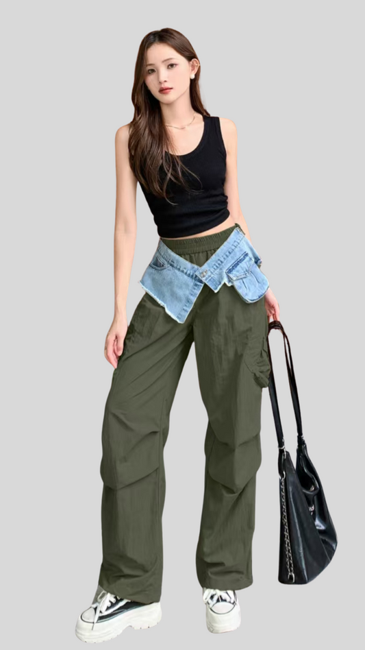 Denim Waist Line Bottom FC1945