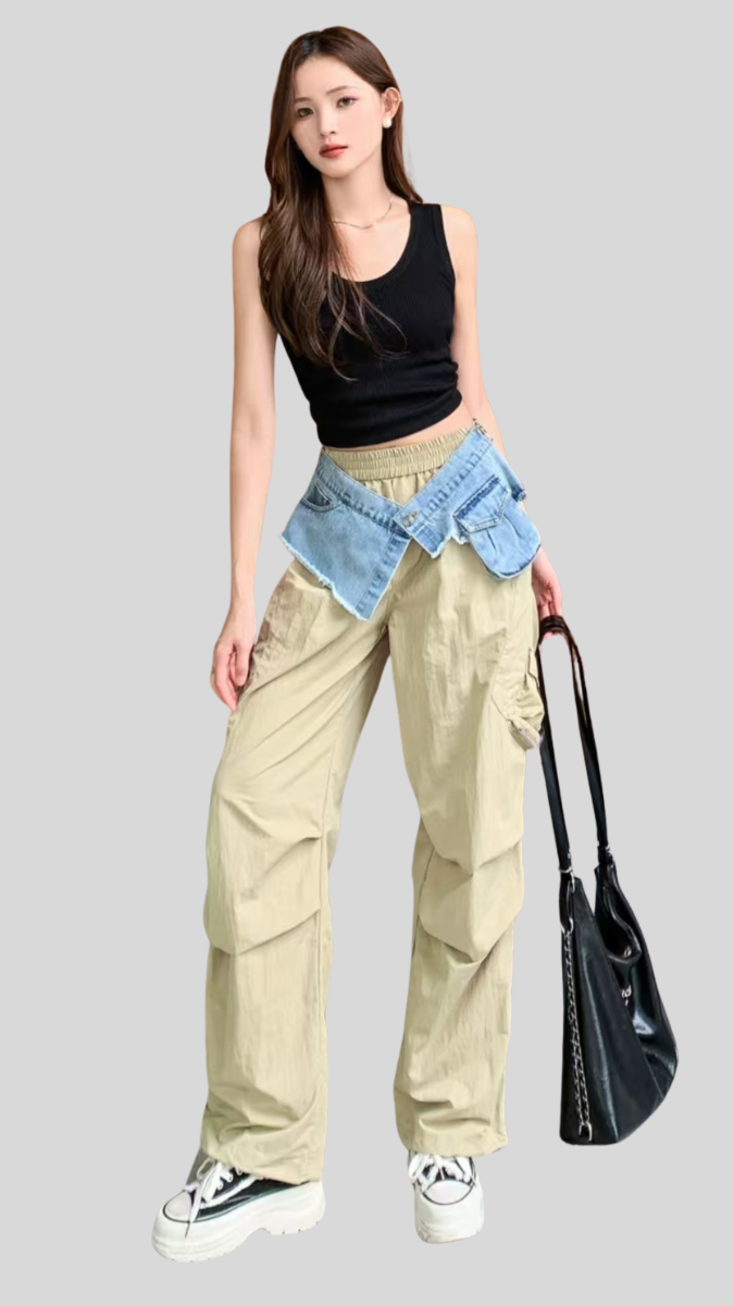 Denim Waist Line Bottom FC1945