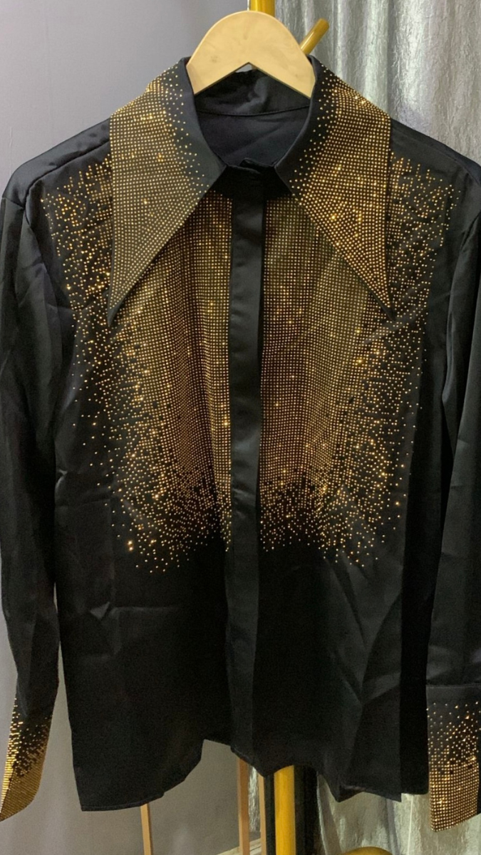 Designer Front With Pointed Collar Shirt FC2204