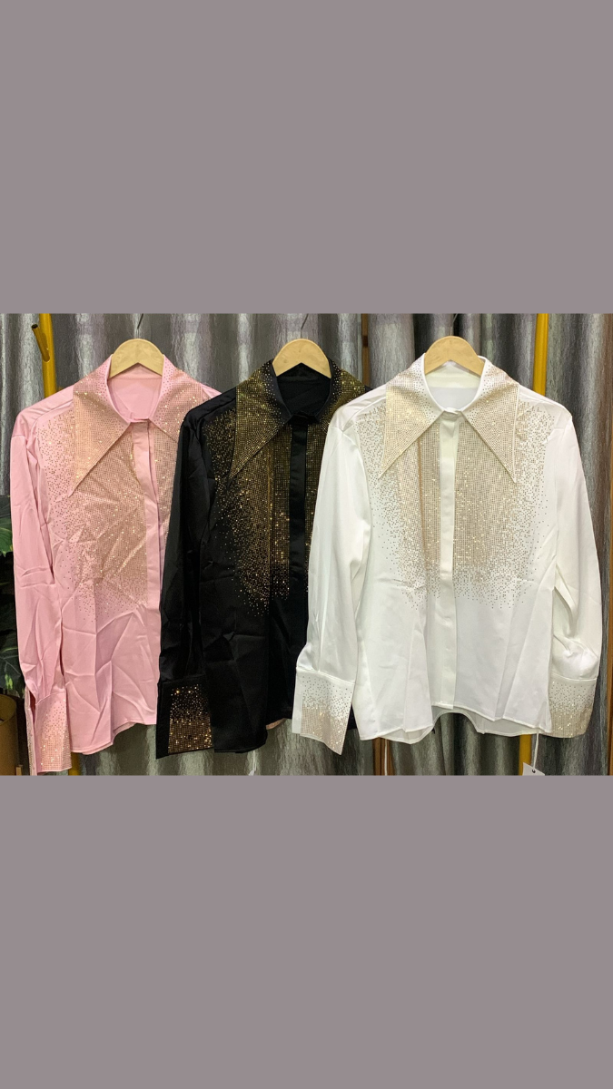 Designer Front With Pointed Collar Shirt FC2204