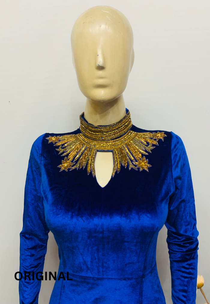 Designer Neck Design Dress