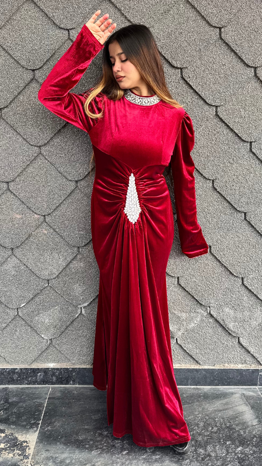 Designer Neckline And Waist Bodycon Dress FC2121