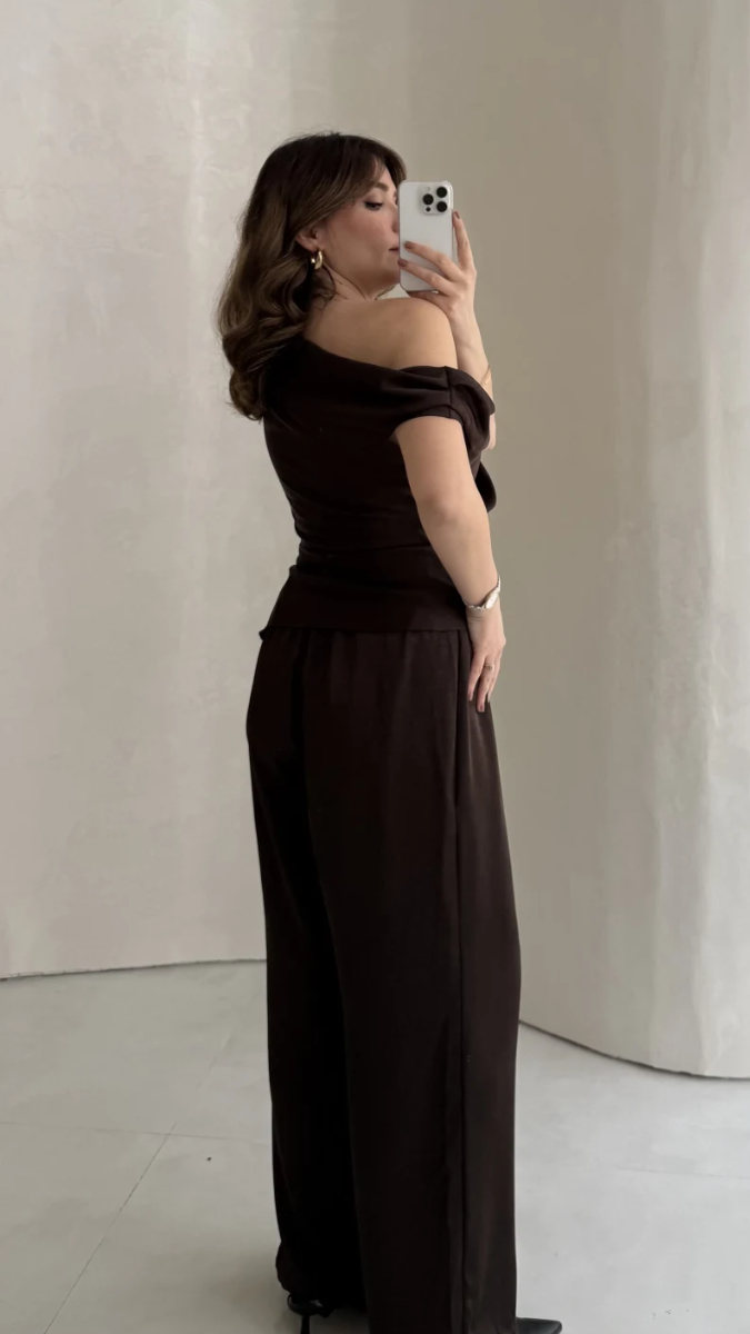 Designer One Shoulder Top With Loose Pant Coordset FC2422