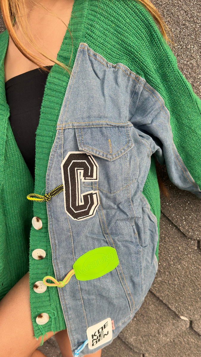 Designer Wool Embedded Denim Jacket FC2118