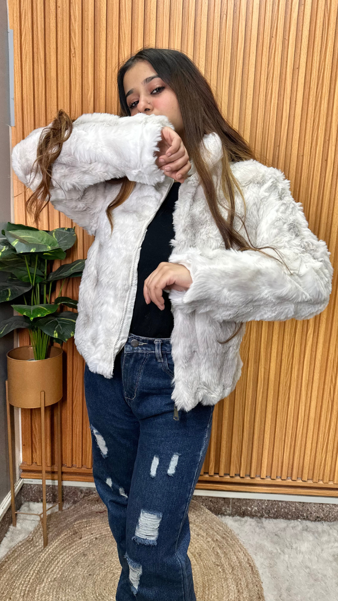 Dual Color Fur Jacket FC2131