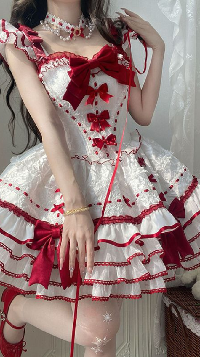 Dual Color Princess Dress With Bow FC2528