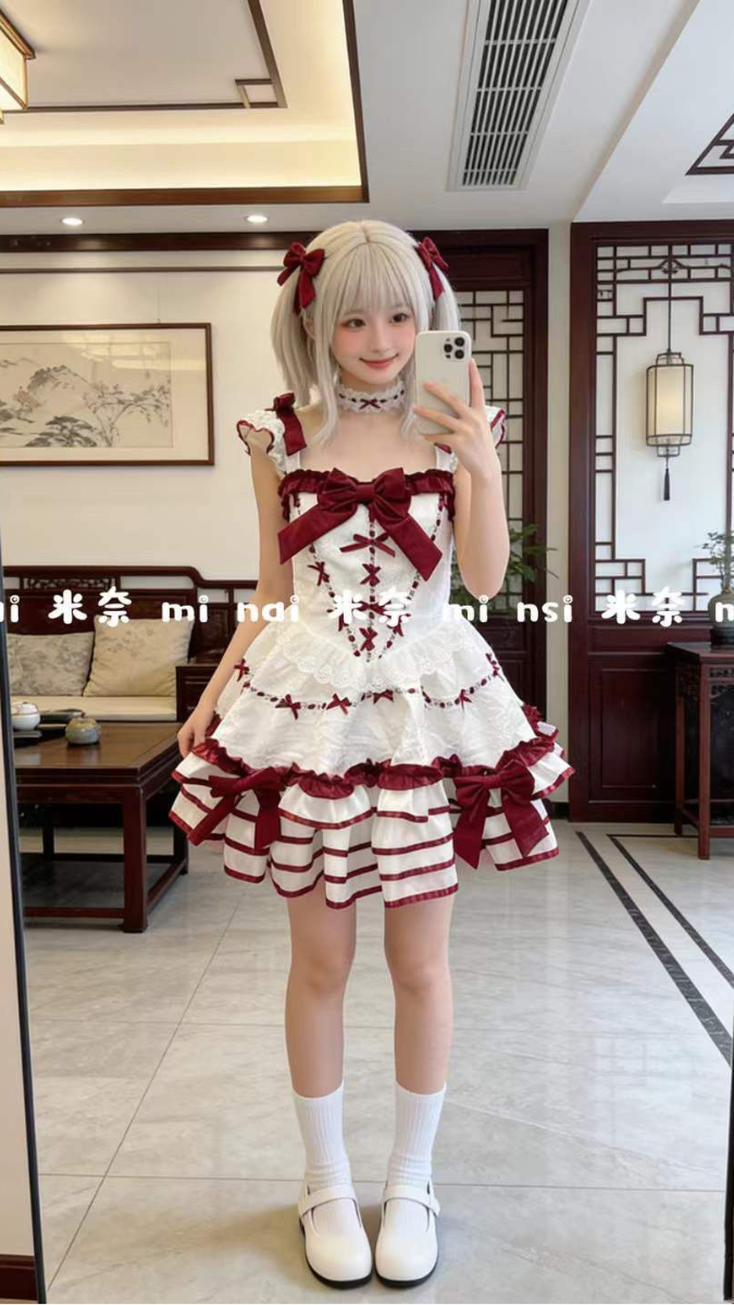 Dual Color Princess Dress With Bow FC2528