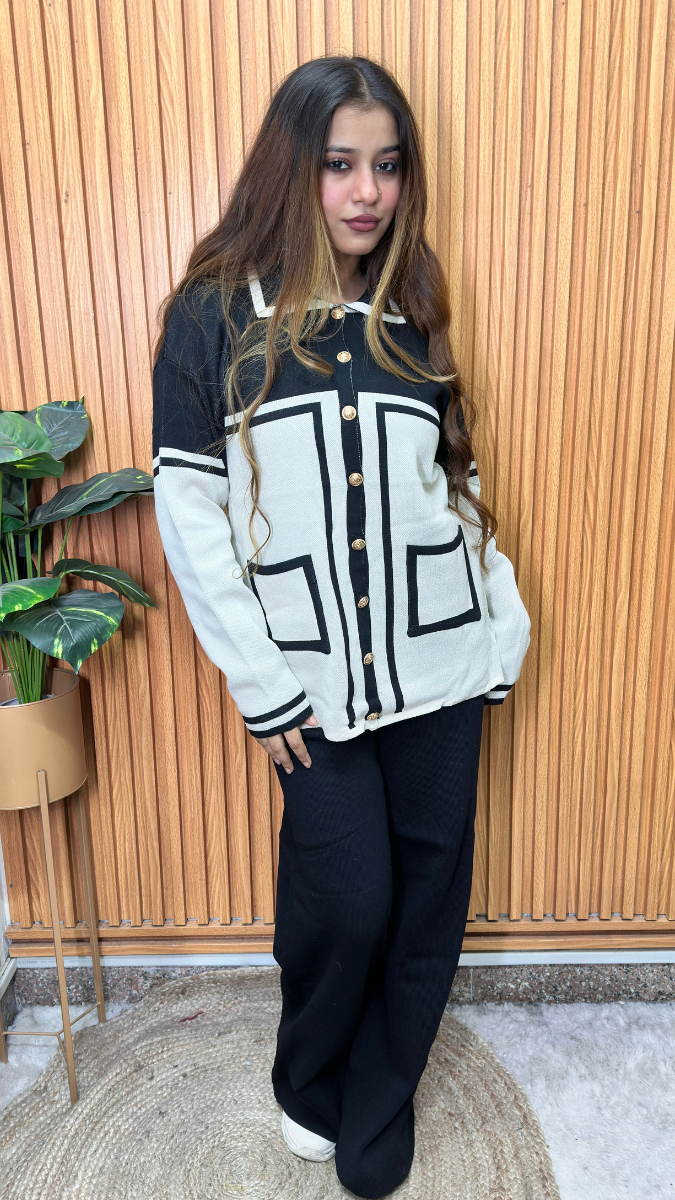 Dual Color Top And Pant Coord Set FC2113