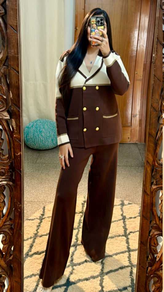 Dual Color Coat Coord Set FC1653