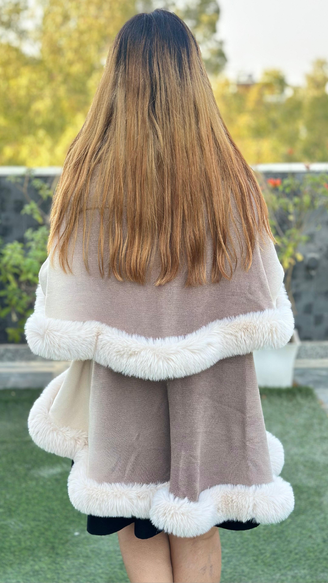 Dual Fur Winter Shrug FC1649