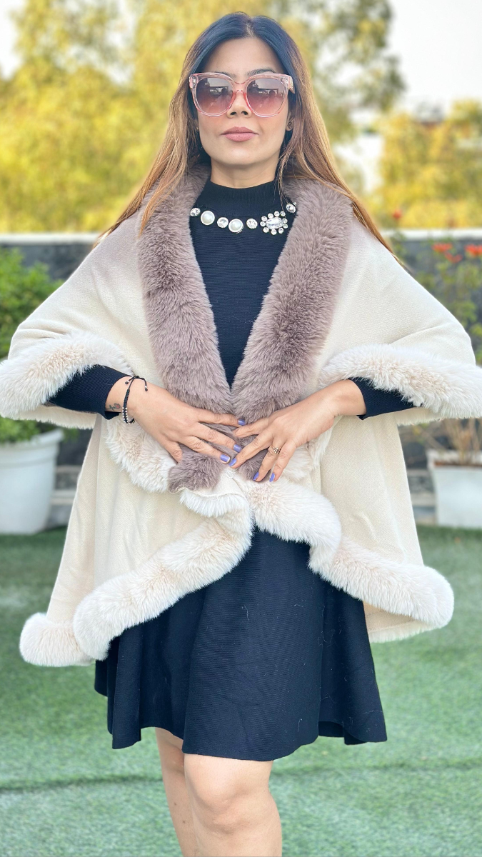 Dual Fur Winter Shrug FC1649