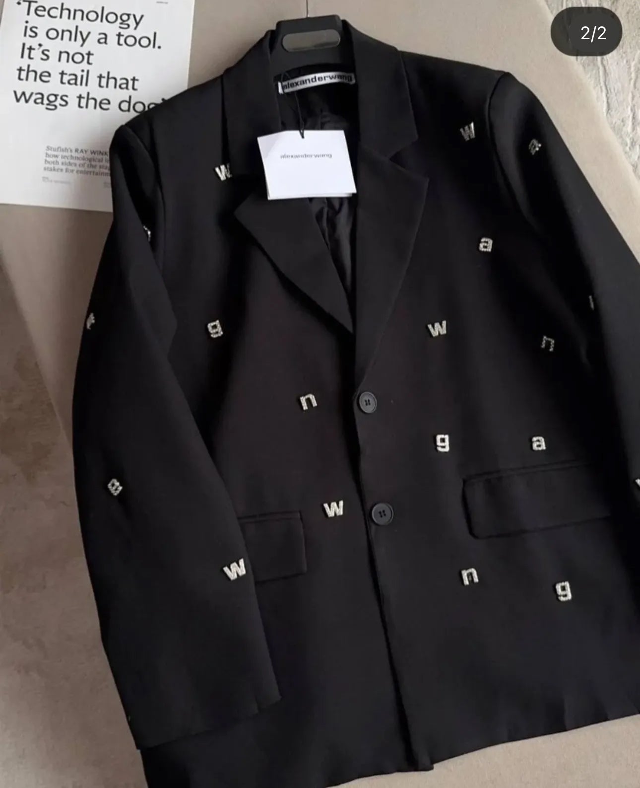 Alphabet Embedded Coat FC1553