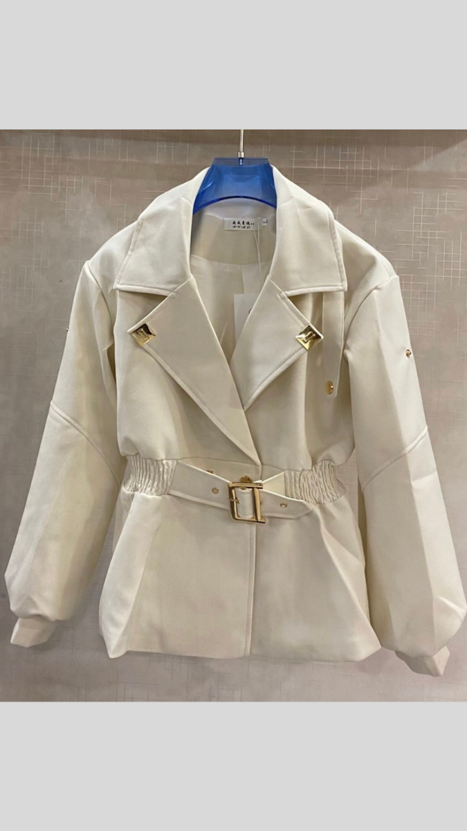 Elastic Waist Collared Jacket FC2017