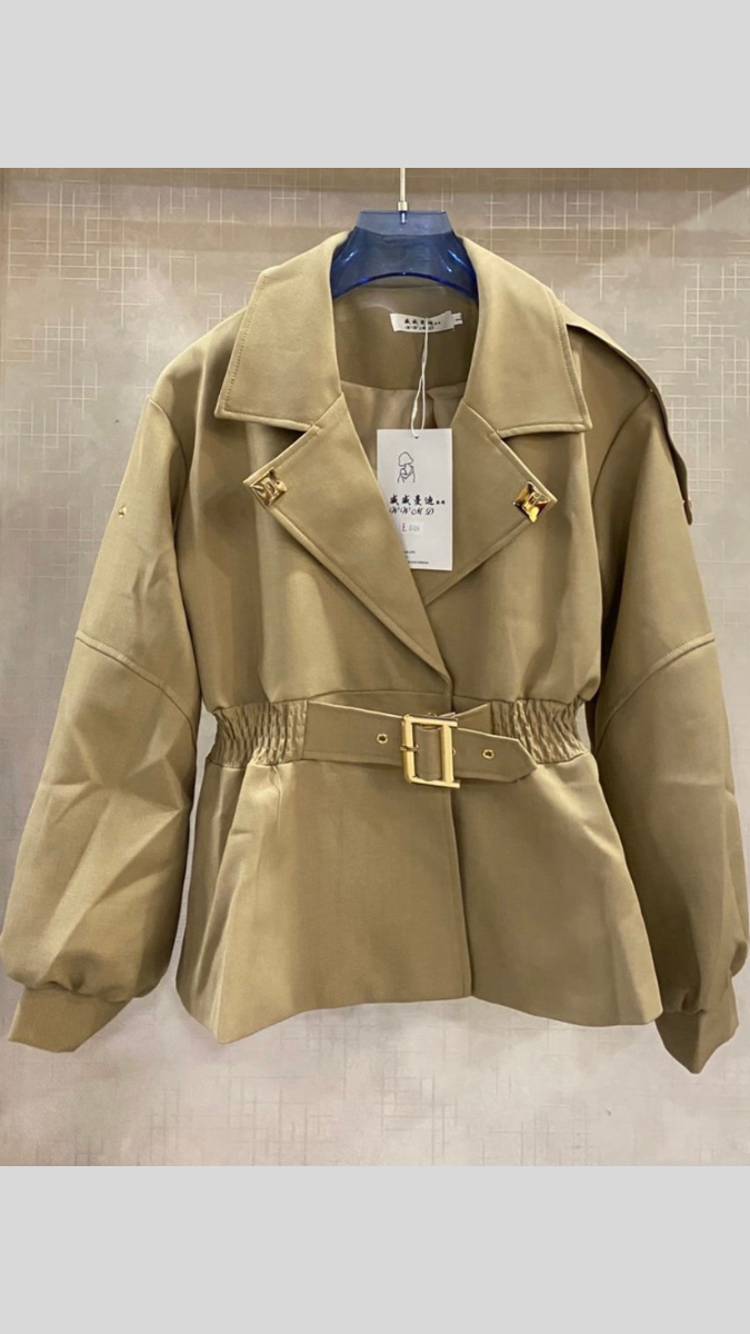 Elastic Waist Collared Jacket FC2017