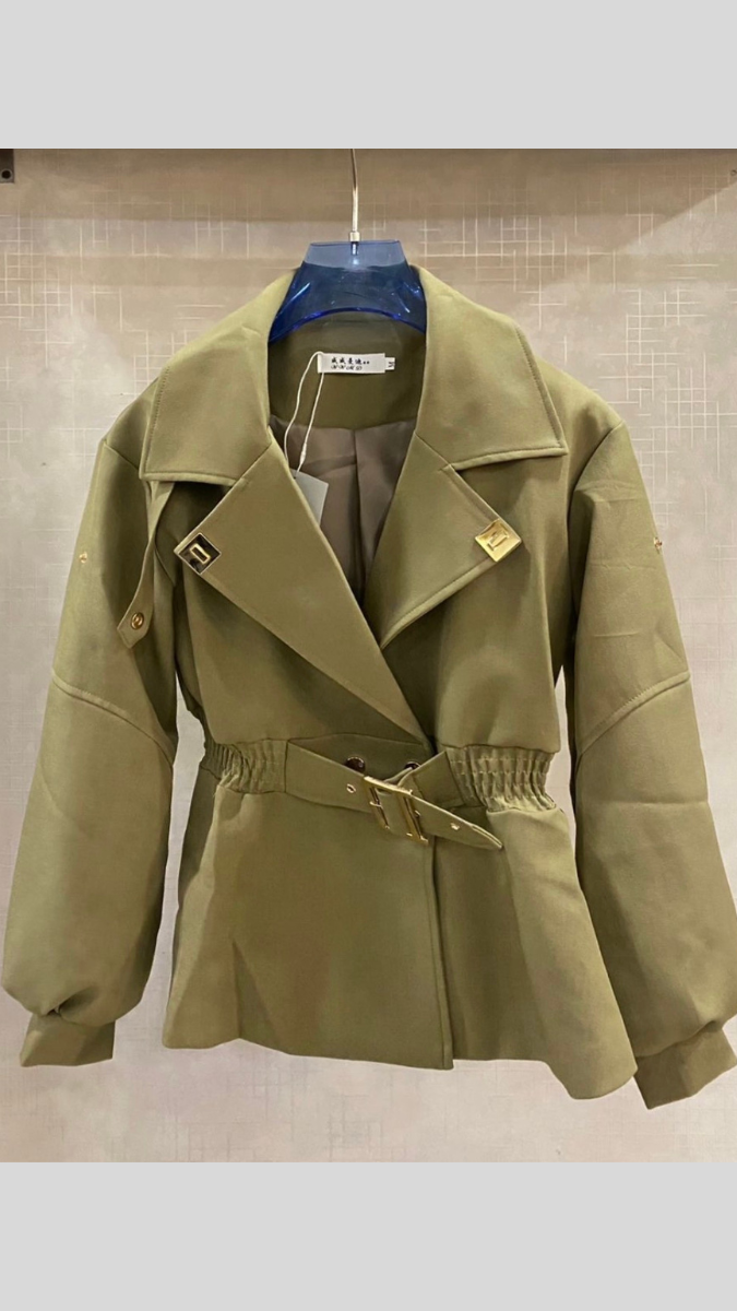 Elastic Waist Collared Jacket FC2017