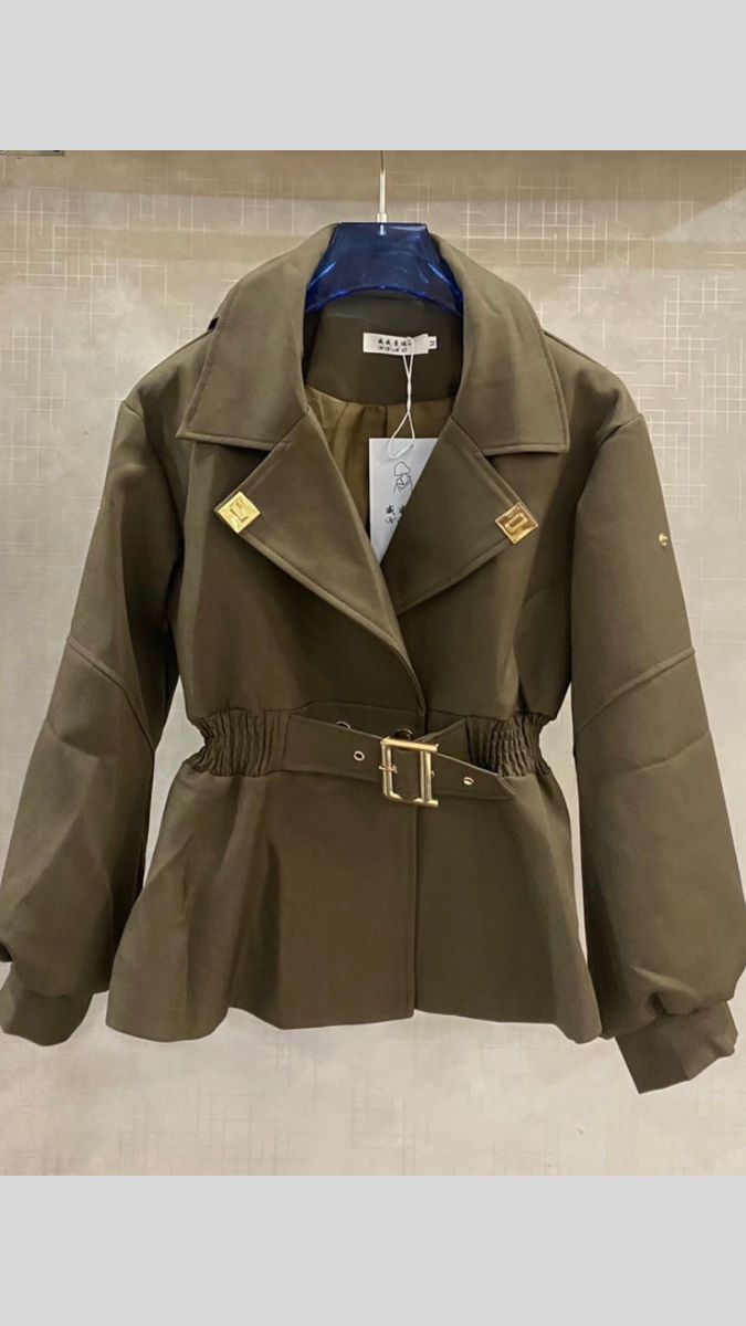 Elastic Waist Collared Jacket FC2017