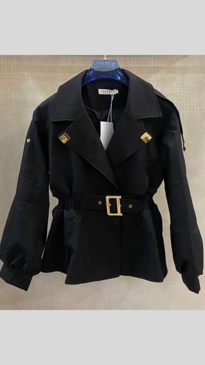 Elastic Waist Collared Jacket FC2017