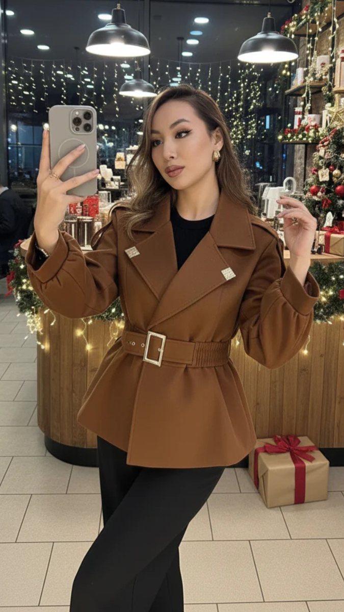 Elastic Waist Collared Jacket FC2017