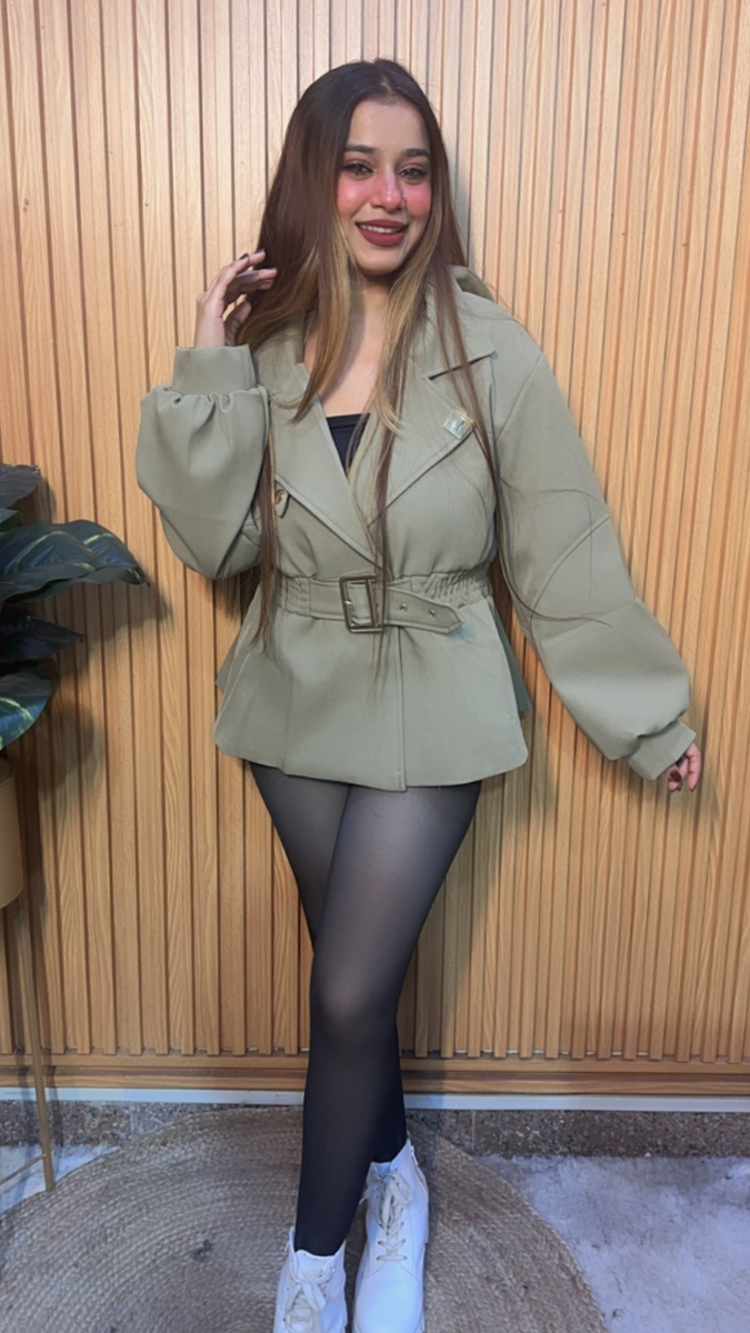 Elastic Waist Collared Jacket FC2017