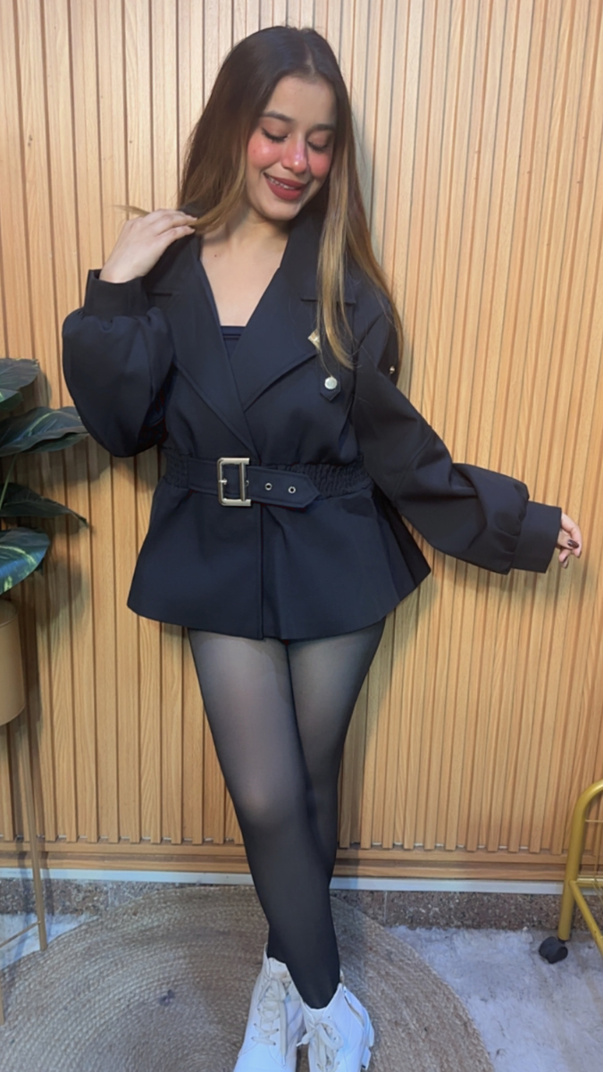 Elastic Waist Collared Jacket FC2017