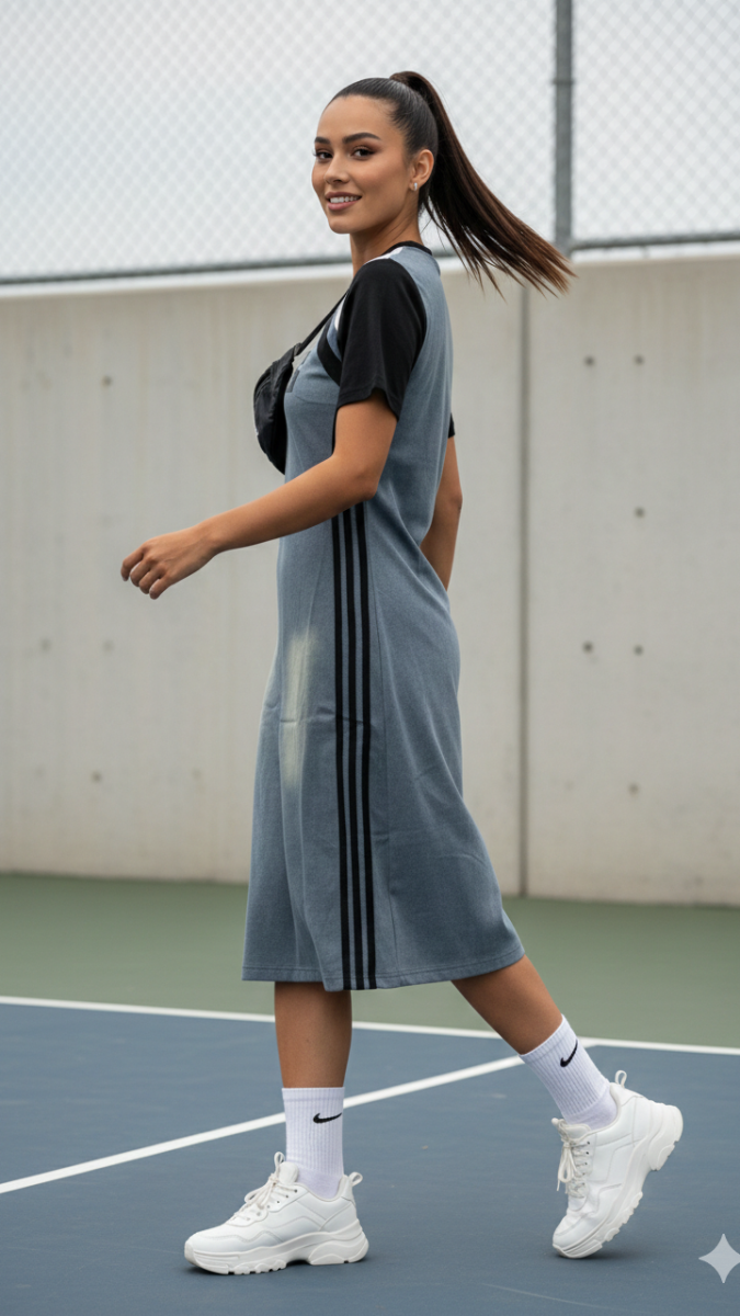 Elegant Dual Color Maxi Dress FC2184