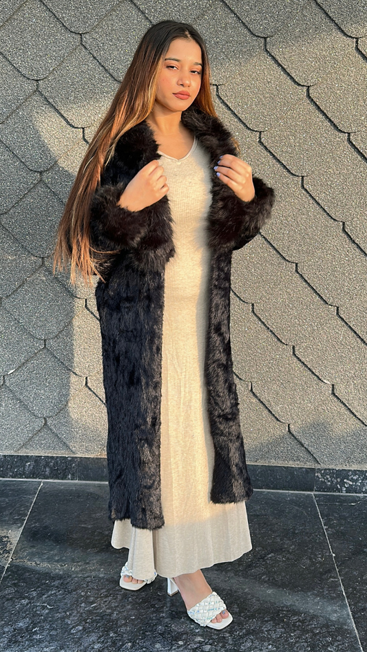 Elegant Long Fur Coat FC2034