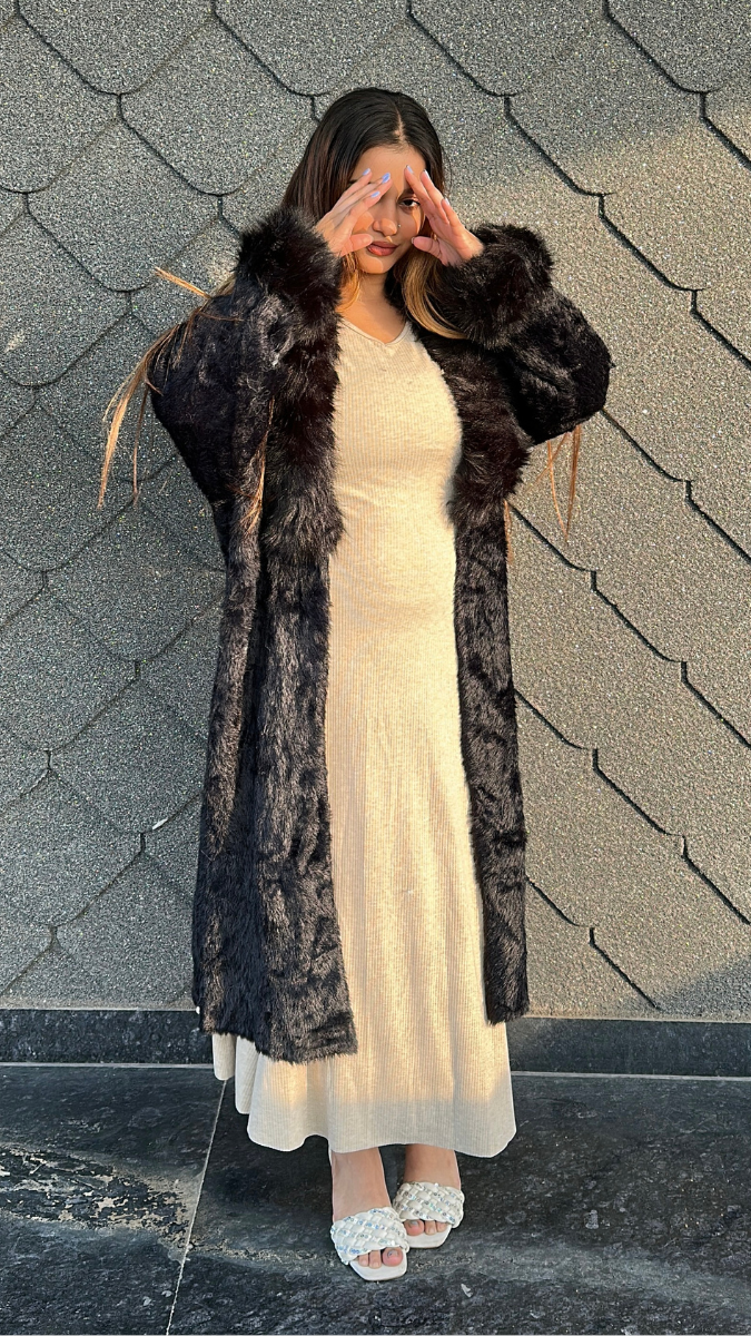 Elegant Long Fur Coat FC2034