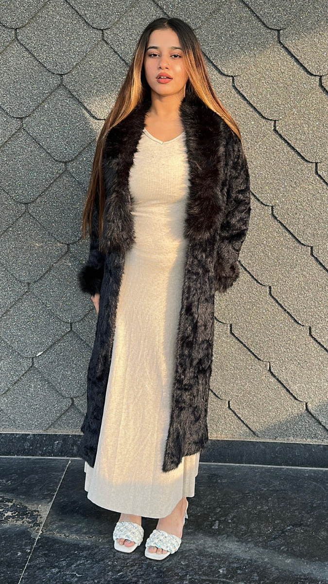 Elegant Long Fur Coat FC2034
