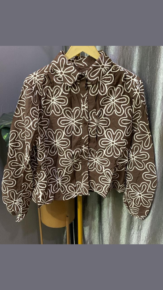Embroidery Flower Shirt FC2420
