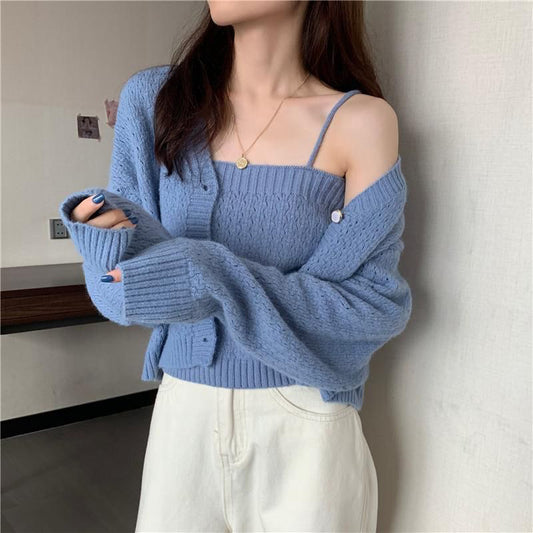 FC knitted woollen women Front Open Top with Inner