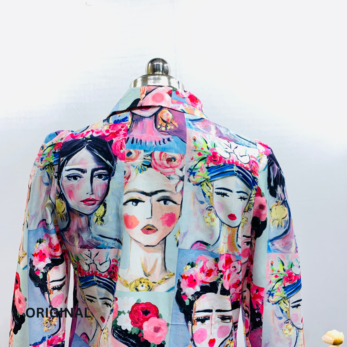 Face Printed Coat Dress