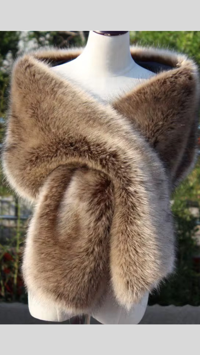Faux Fur Luxury Cape Stole FC2026