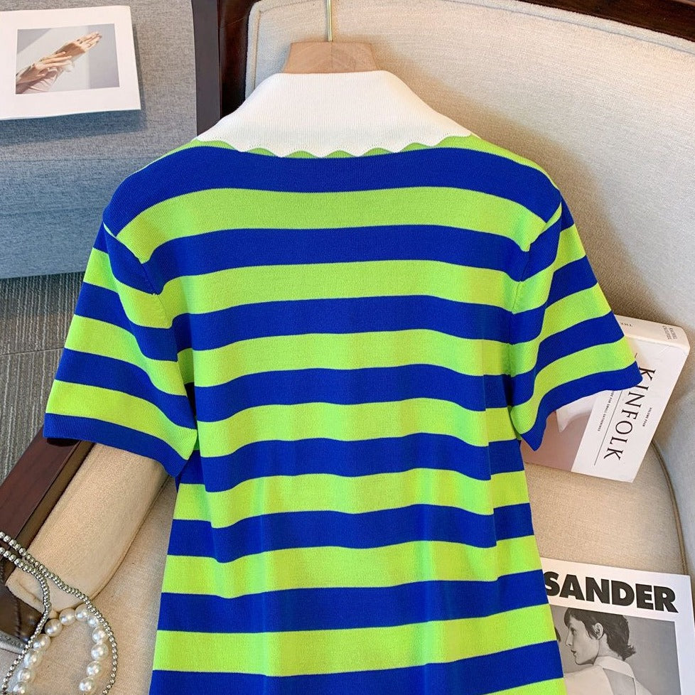 Fc Cartoon Striped Dress