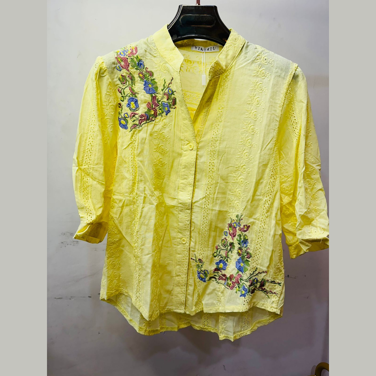 Floral Embroidered Shirt