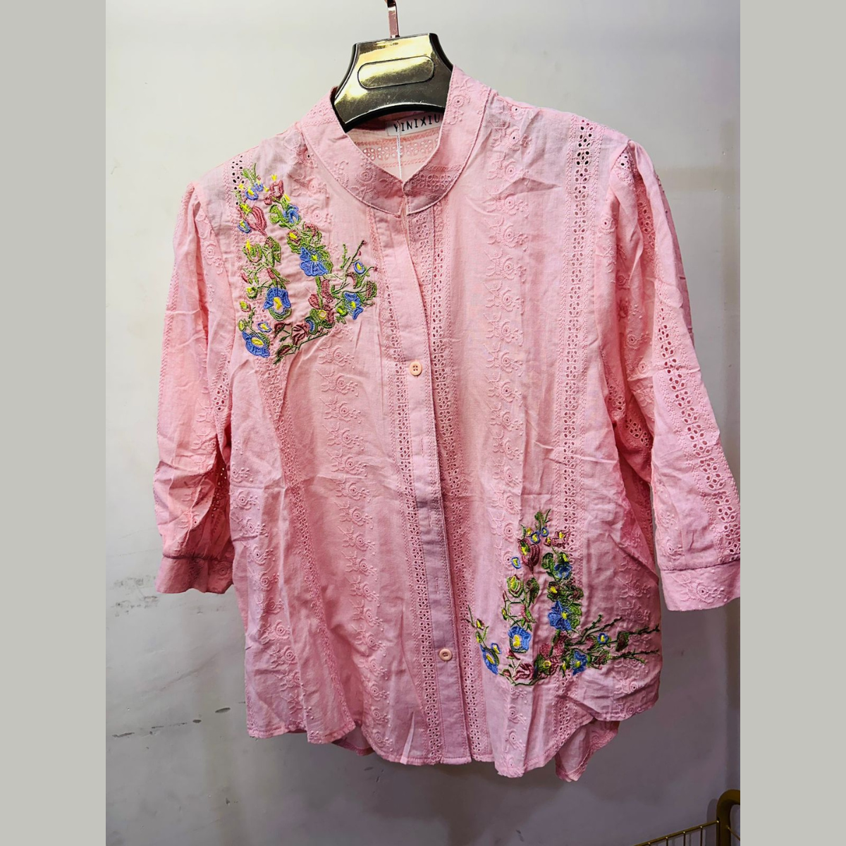 Floral Embroidered Shirt