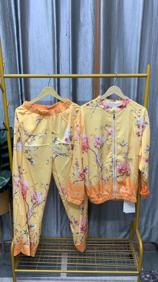 Floral Printed High neck Top And Pant With Pocket Coord Set FC2569